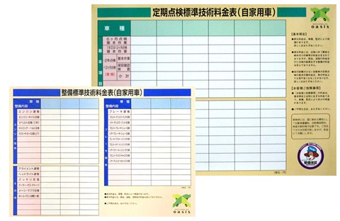 料金ボード